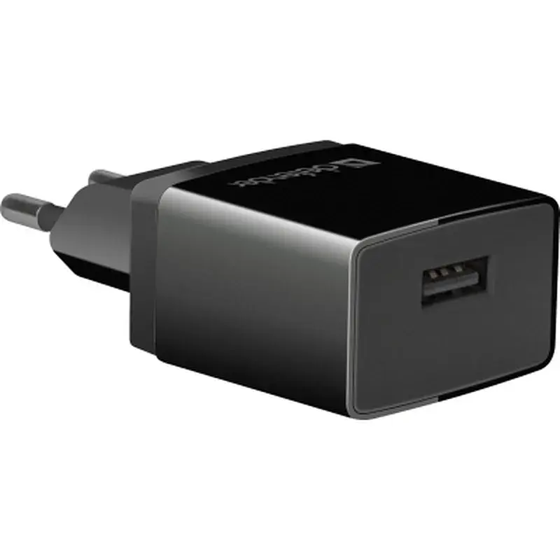 Зарядний пристрій Defender EPA-10 black, 1xUSB, 5V / 2.1A (83572) - фото 2