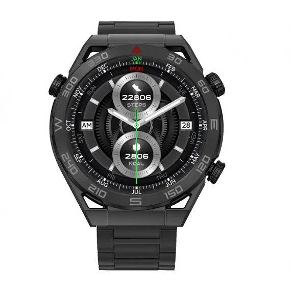 Чоловічий наручний розумний годинник Smart Ulpamate з GPS (Black) - фото 2