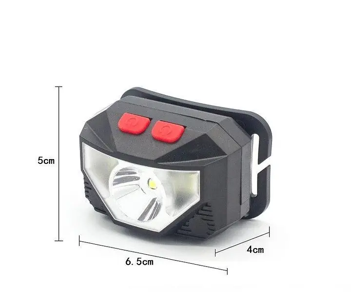 Налобный фонарик JY-108 CREE XPE + 2хCOB Micro USB - фото 5