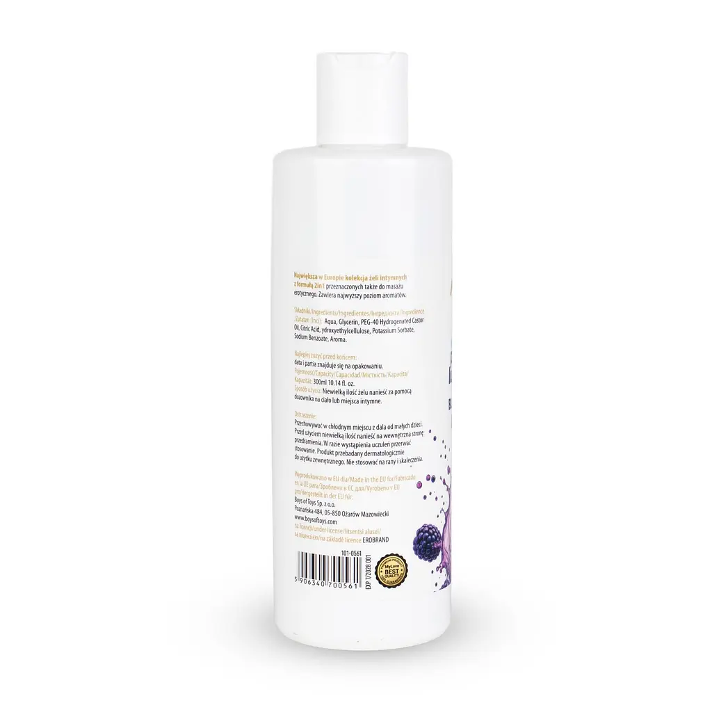 Лубрикант Boys Of Toys MyLove Aroma Series IntimMassage Blackberry 2в1 та масажний гель, 300 мл - фото 6