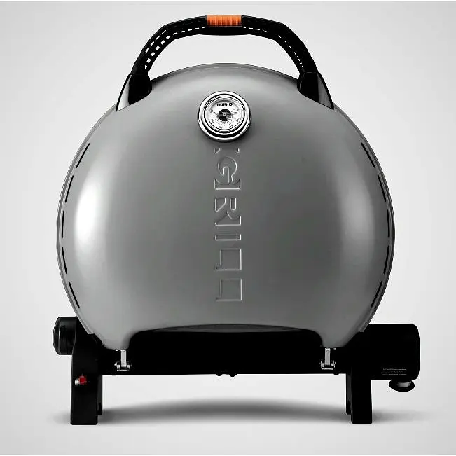 Портативний газовий гриль O-Grill 600T переносний, срібло + шланг у подарунок! - фото 3