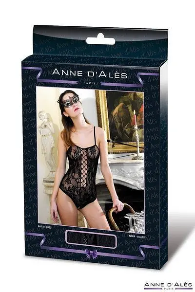 Боді-сітка Anne De Ales BAROQUE Black M/L - фото 3