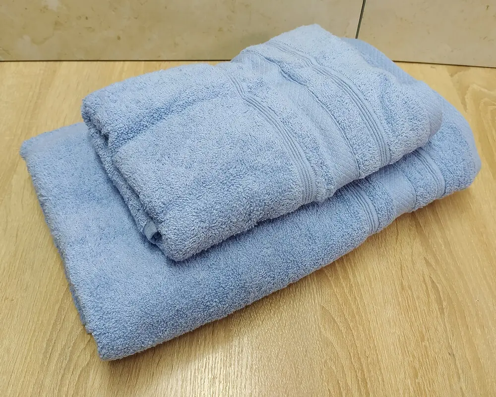 Набір турецьких махрових рушників Ada Turkey 50х90+70х140 Light Blue - фото 2
