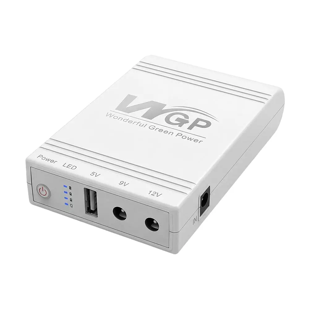 Комплект Mini UPS з блоком живлення: джерело безперебійного живлення Mini UPS WGP UPS103A White 10400mAh 5V/9V/12V, Li-ion 4*2.6Ah, для роутера і оптичного термінала та блок живлення SPF-1202B 12V/2A (24W) (42-00262) - фото 3