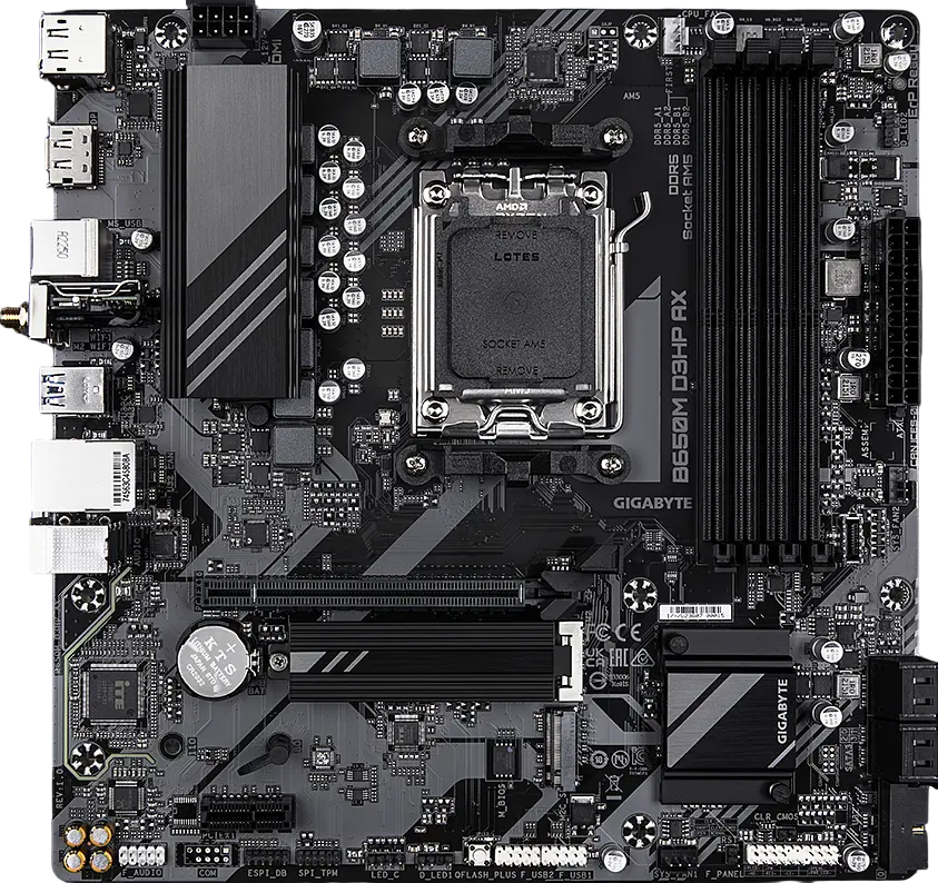 Материнська плата Gigabyte B650M D3HP AX Socket AM5 (B650M D3HP AX) Б/В - фото 2