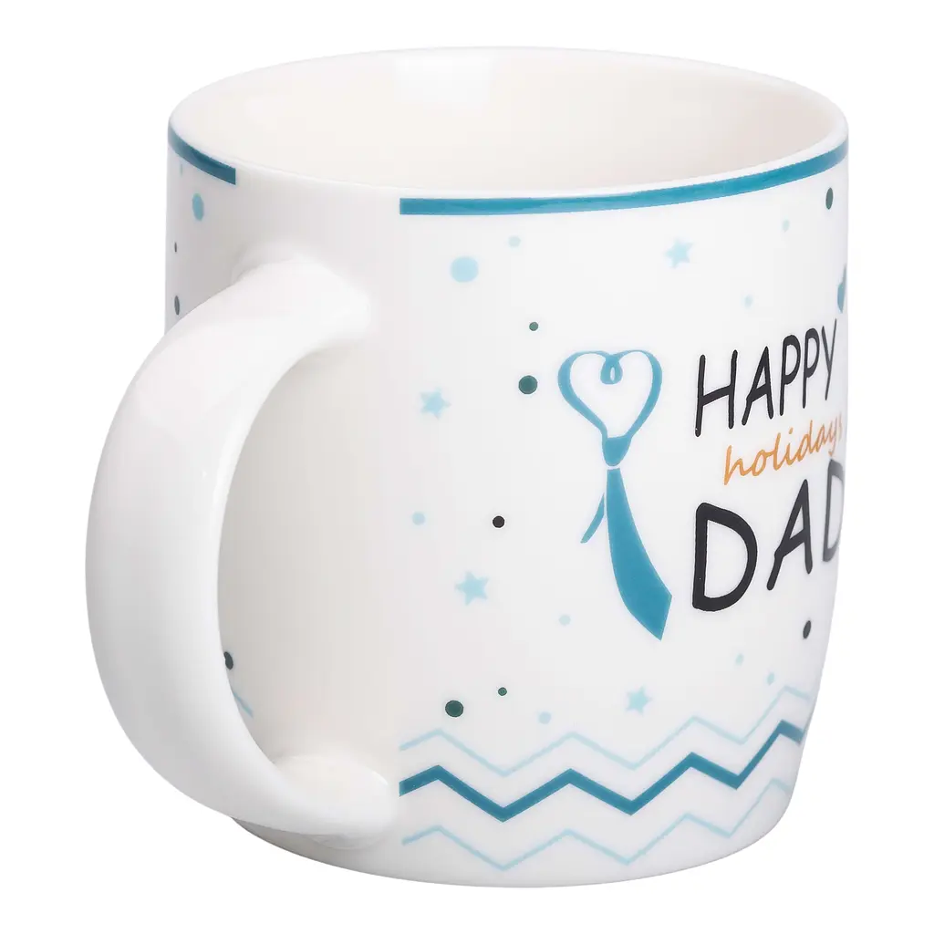 Чашка керамічна Liling Rongxiang Ceramic happy holidays dad RX-N240278HD 450 мл - фото 2