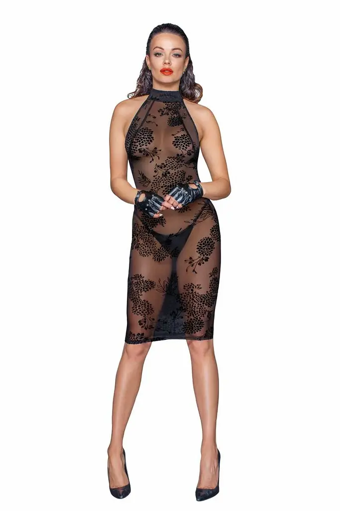 Сукня Noir Handmade F240 Midi tulle dress with velvet straps, S - фото 3