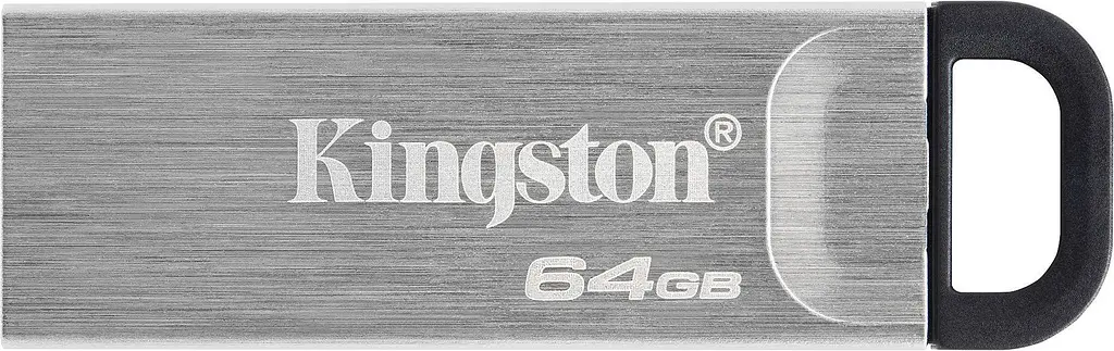 USB Flash накопичувач Kingston 64GB DataTraveler Kyson USB 3.2 silver/black (DTKN/64GB) - фото 4