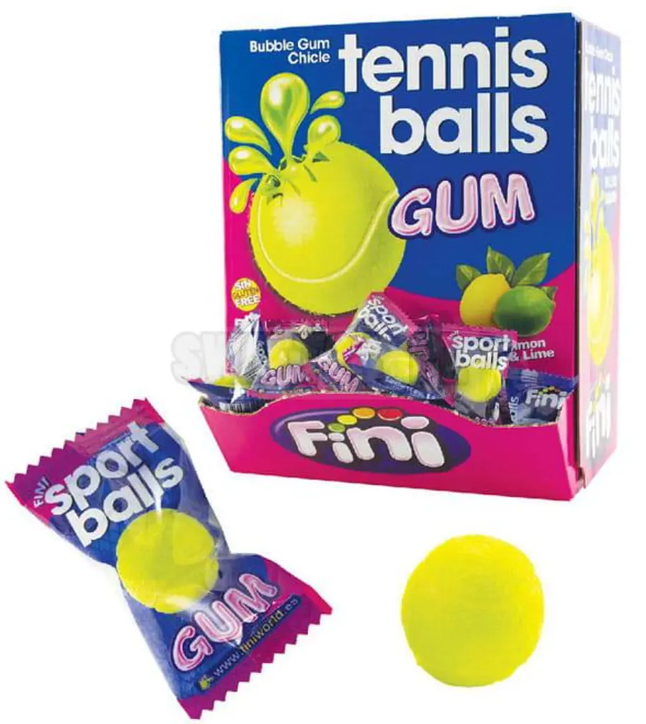 Жуйка Fini Tennis Balls Gum зі смаком лимона та лайма 80г - фото 7