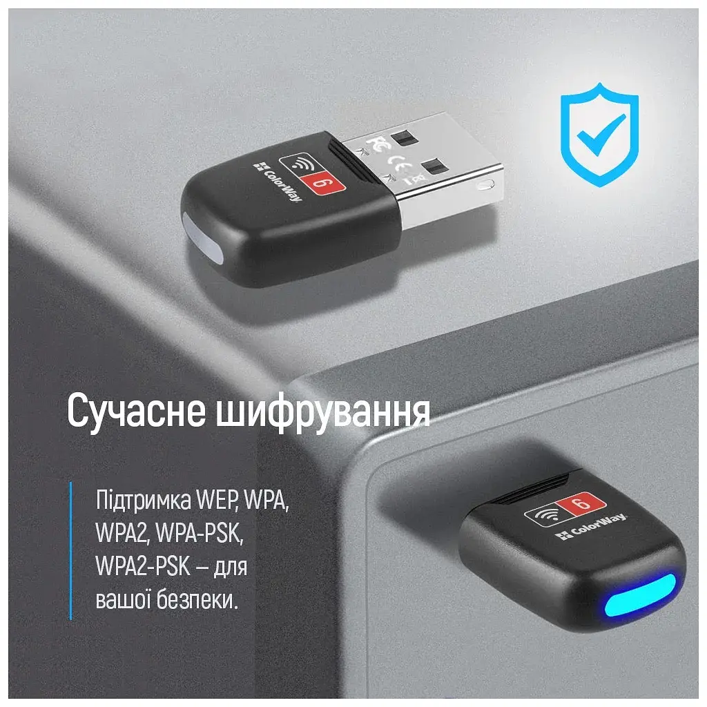 Мережева карта Wi-Fi ColorWay CW-AD-W1 - фото 2