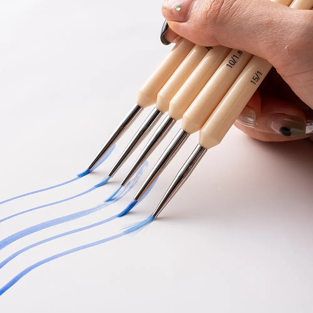 Набір пензлів HIMI 5 шт., лайнер Detail Painting Brush Set (6974712459194) - фото 6