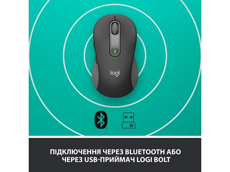 Миша Logitech Signature M650 Wireless Graphite (910-006253) - фото 5