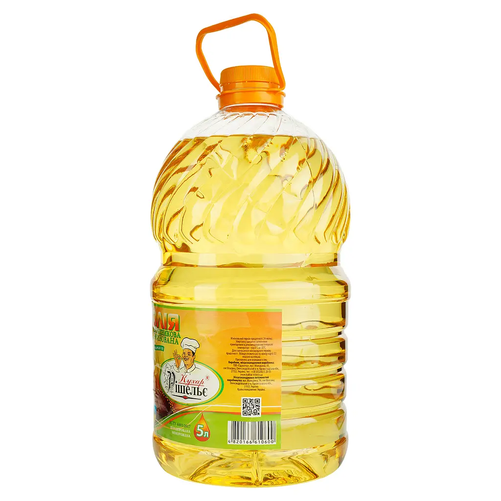 Уцінка. Олія соняшникова Кухар Рішельє рафінована 5 л - фото 2