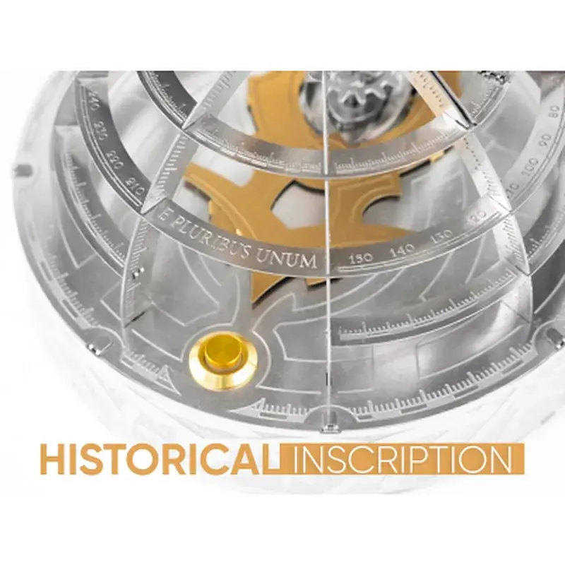 Конструктор Metal Time Колекційна модель Unity Wings Eagle Golden Armor Crystal Edition (MT101SWRSK-GA/READY) - фото 8