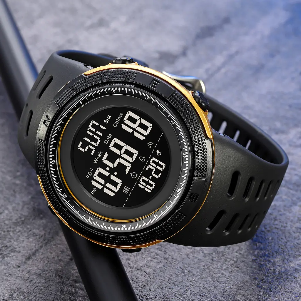 Наручний годинник чоловічий 2070BKGD Black-Gold Skmei acs0030334 - фото 4