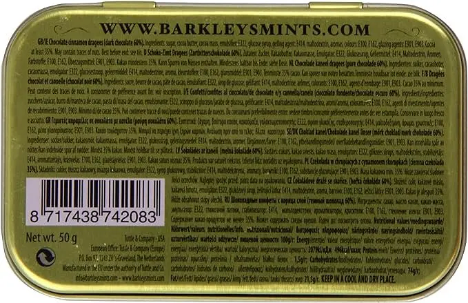 Драже Barkleys Mints Chocolate Cinnamon 50 g - фото 2