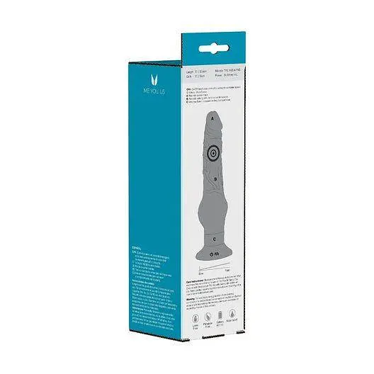 Реалістичний вібратор Me You Us Mounty 5 20 см фіолетовий - фото 3