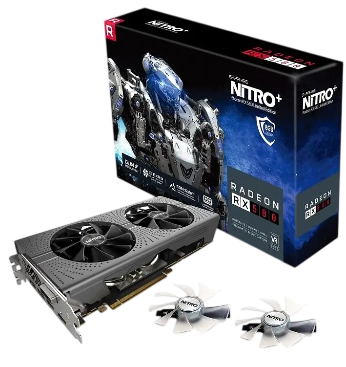 Відеокарта AMD Radeon RX 580 8GB Sapphire Nitro+ LE (11265-00) Б/В