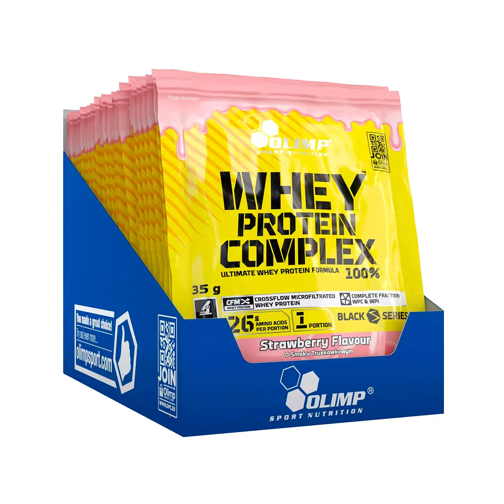 Протеин Olimp Whey Protein Complex 100% клубника 35 г (Ф001472) - фото 2