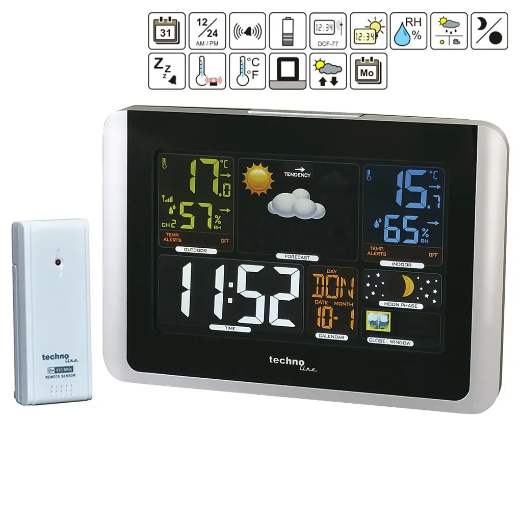 Метеостанція Technoline WS6442 Black (WS6442) - фото 5
