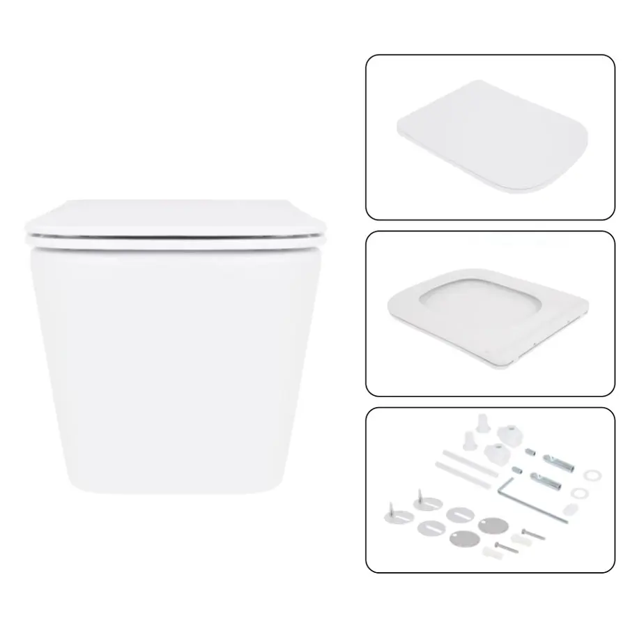Набір Q-tap Nest 4 в 1 підвісний унітаз Crow Ultra Quiet 520x360x290 + комплект інсталяції QT05335172W48199 - фото 6