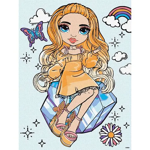 Картина за номерами "Rainbow High Poppy Rowan" 30х40 см