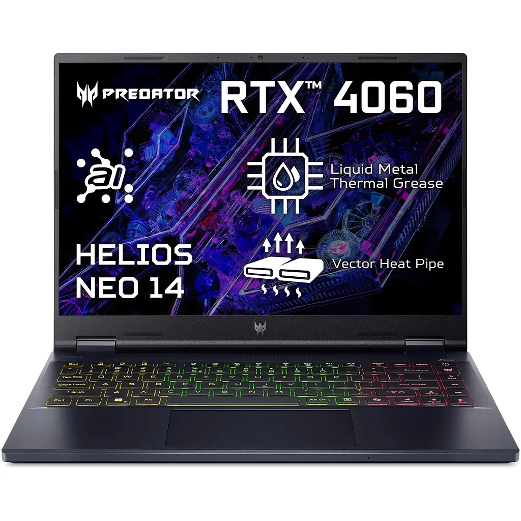 Игровой ноутбук Acer Predator Helios Neo 14 PHN14-51-71KY Ultra 7 155H 4.80GHz, 16GB LPDDR5X, 1TB, RTX 4060 8GB - фото 3