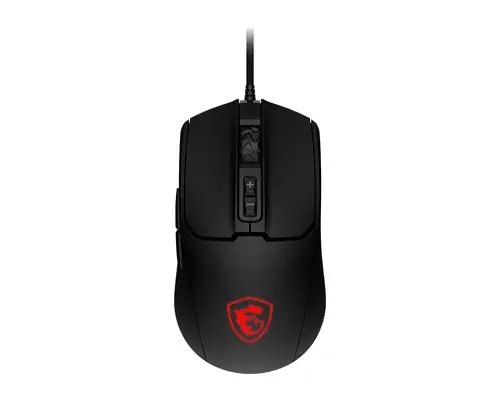 Миша MSI FORGE GM100, Black, оптична, 1000 - 6400 dpi, 7 кнопок, RGB підсвічування, USB, 1.5 м, 108 г - фото 2