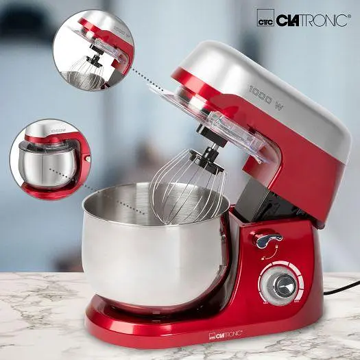 Міксер планетарний - тістоміс Clatronic KM 3709 Red 5 л - фото 5