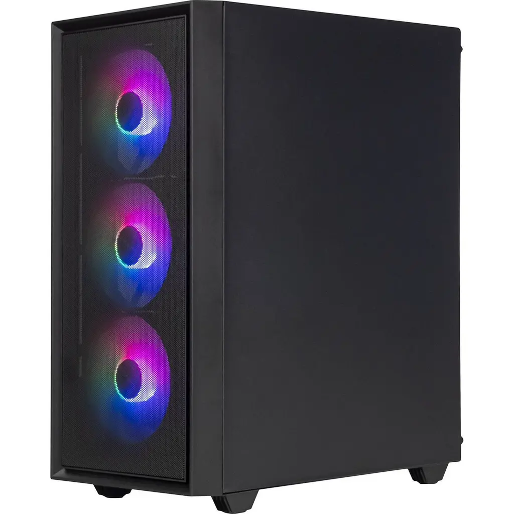 Корпус Prologix E107 Tempered Glass Black [146866] - фото 2