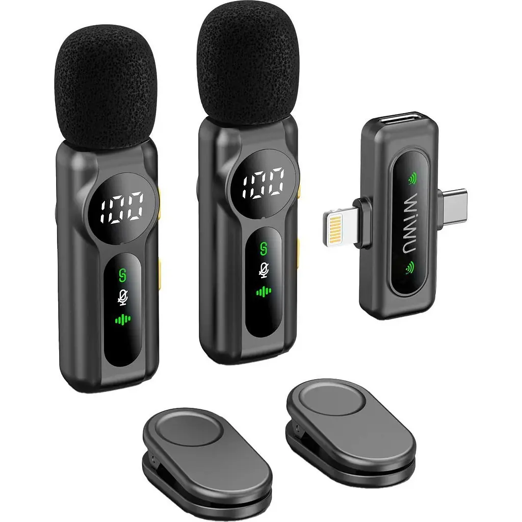 Микрофонная радиосистема WiWU Wi-WM007 USB-C/Lightning [156421] - фото 5