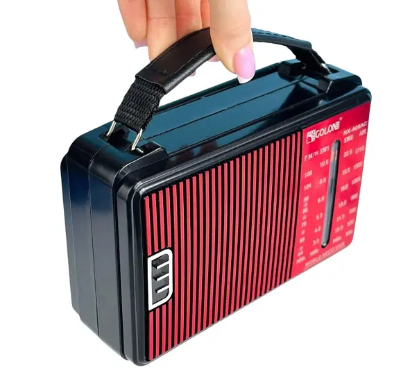 Радиоприемник Golon RX-A08AC красный портативный FM AM SW с USB SD аккумулятор - фото 3