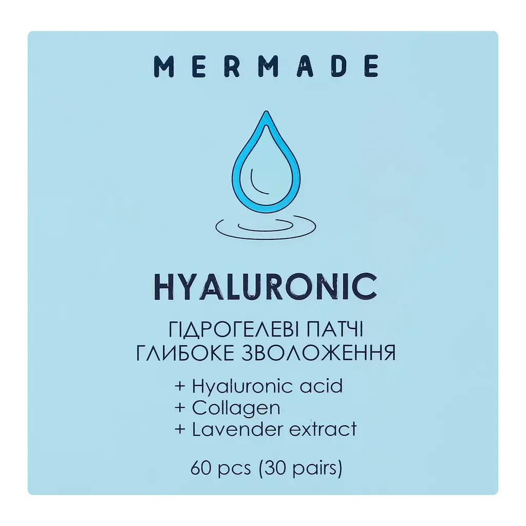 Патчі Mermade Hyaluronic, гідрогелієві, зволожуючі, 60 шт. (MRPAT001) - фото 6