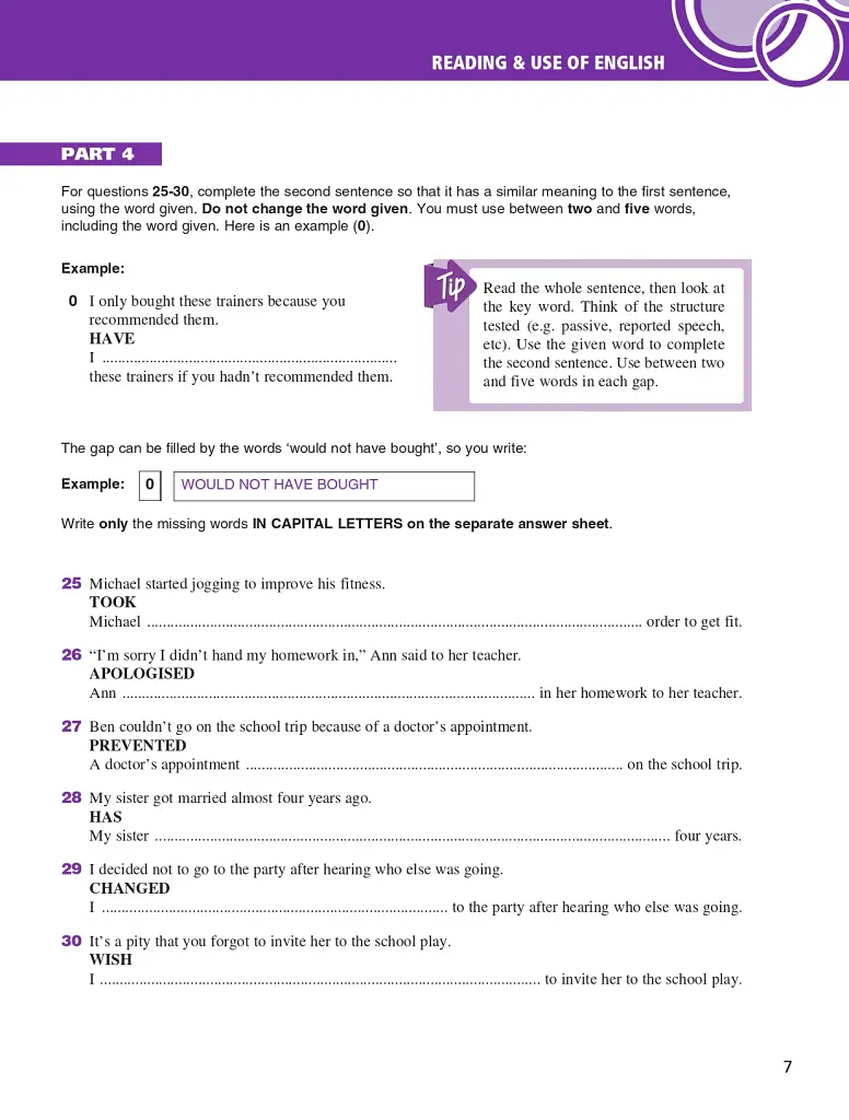 FCE for Schools Practice Tests 2. Student's Book - фото 7