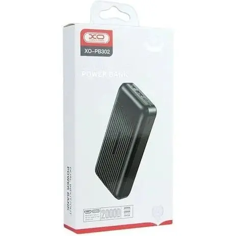 Портативний акумулятор XO PB302 20000 mAh чорний - фото 3