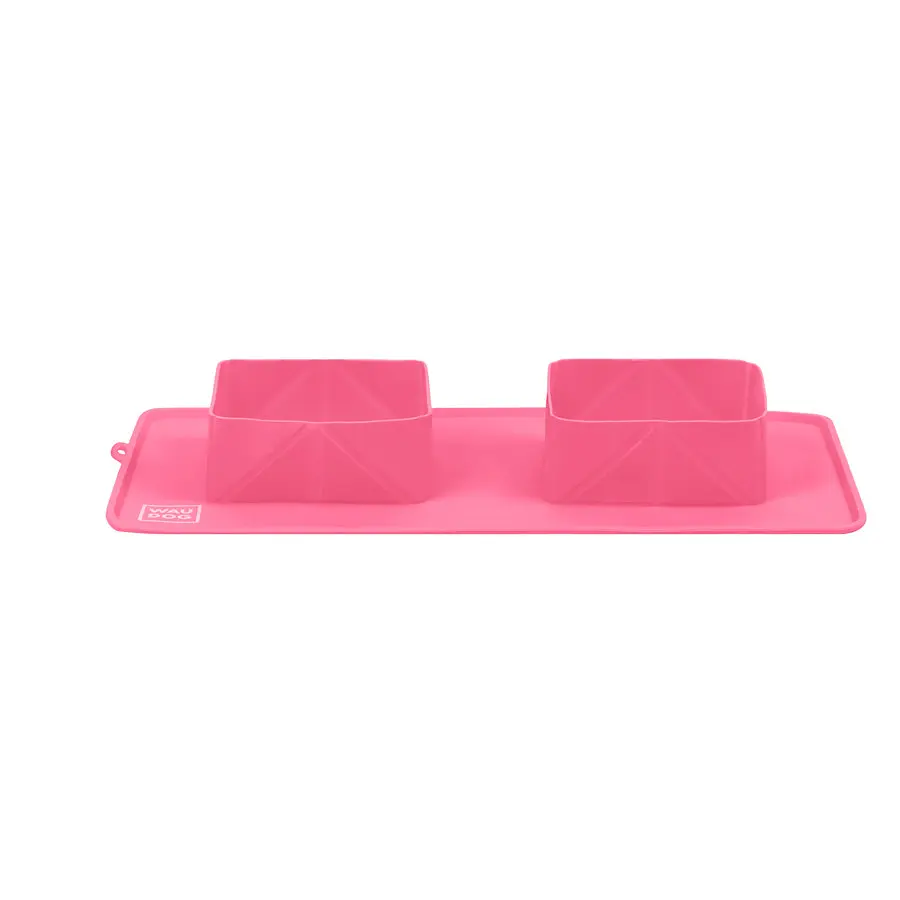 Миска складная Waudog Silicone385х230х50 мм розовый - фото 2