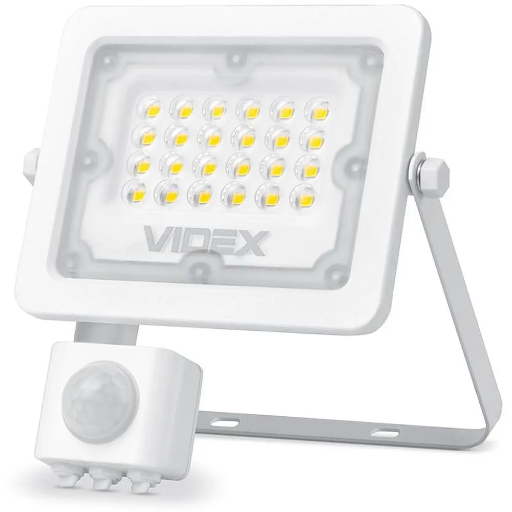 Прожектор Videx LED F2e 10W 5000K з датчиком руху та освітленості (VL-F2e105W-S) - фото 2
