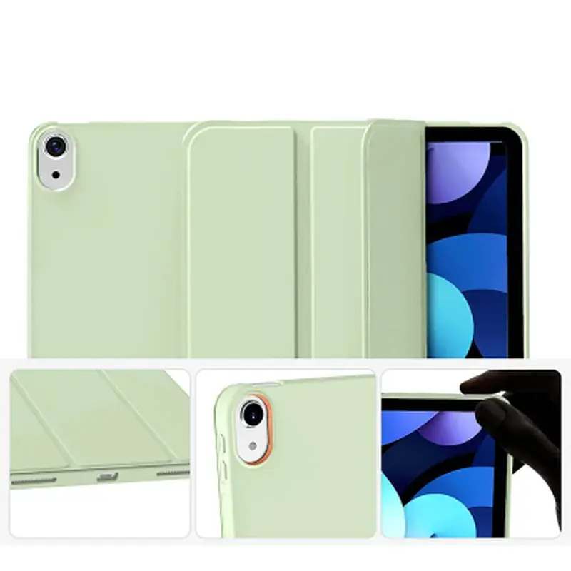 Чохол до планшета BeCover Tri Fold Soft TPU Silicone Apple iPad 10.9" 2022/24/11" 2025 Light Green (708520) - фото 2