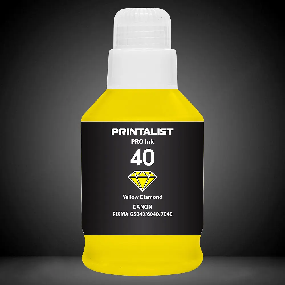 Чорнило PRINTALIST GI-40 для Canon G5040/G6040 190г Yellow водорозчинне (PL40Y) - фото 4