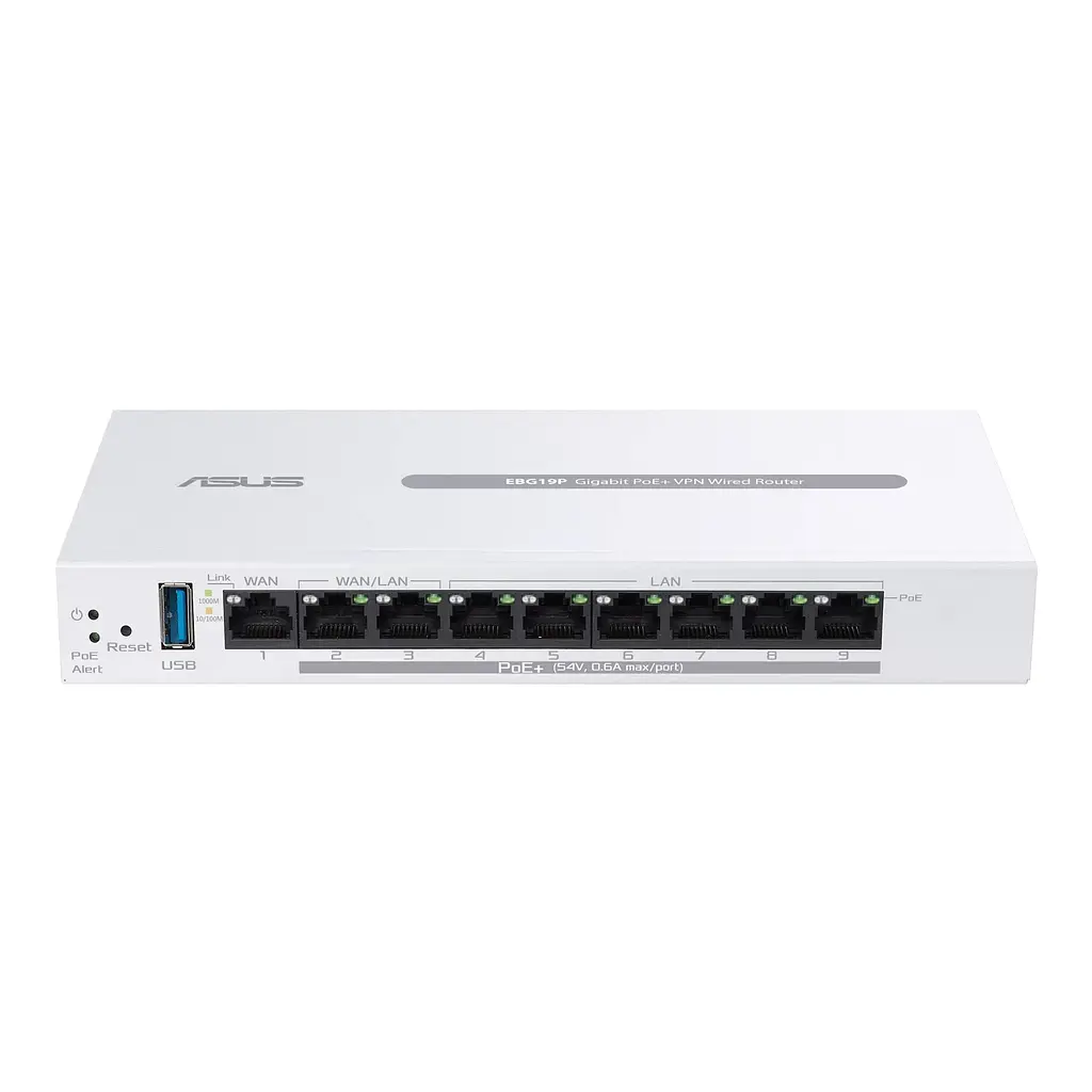 Маршрутизатор ExpertWiFi EBG19P 8xGE LAN (8xPoE), 1xGE WAN, 1xUSB 3.2, 123W, BT Asus teh0017241 - фото 2