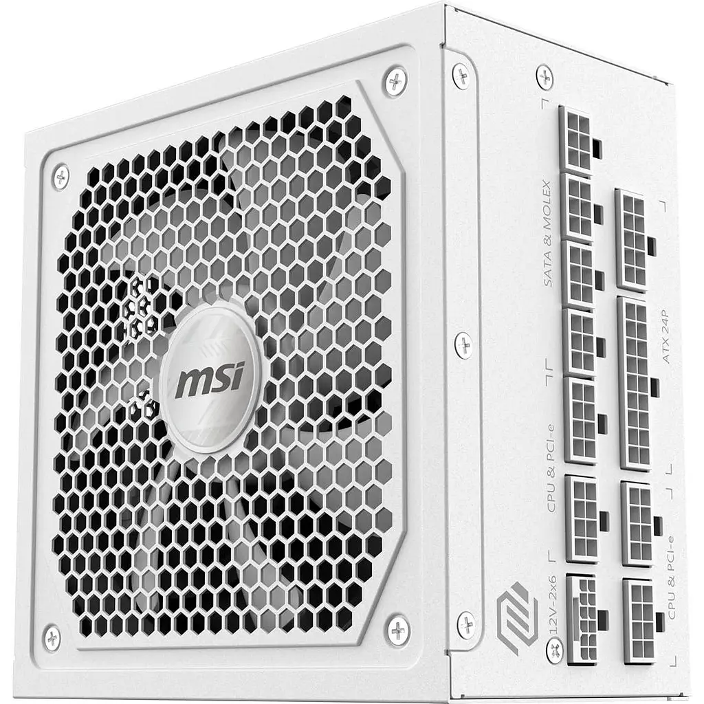 Блок живлення MSI MAG A1000GL 1000W PCIE5 White [176489] - фото 2