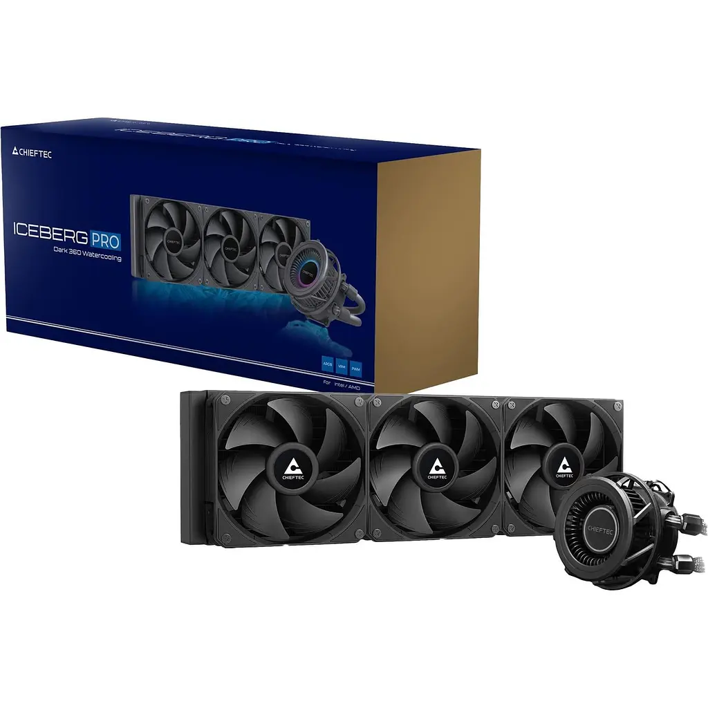 СВО Chieftec Iceberg PRO 360 DARK (CLC-360-VRM-BLK) - фото 7