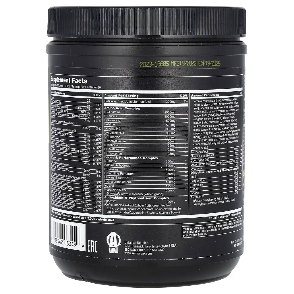 Тонізуючий Вітамінний Комплекс Animal Pak® Improved Formula - 411 г Апельсин - фото 2