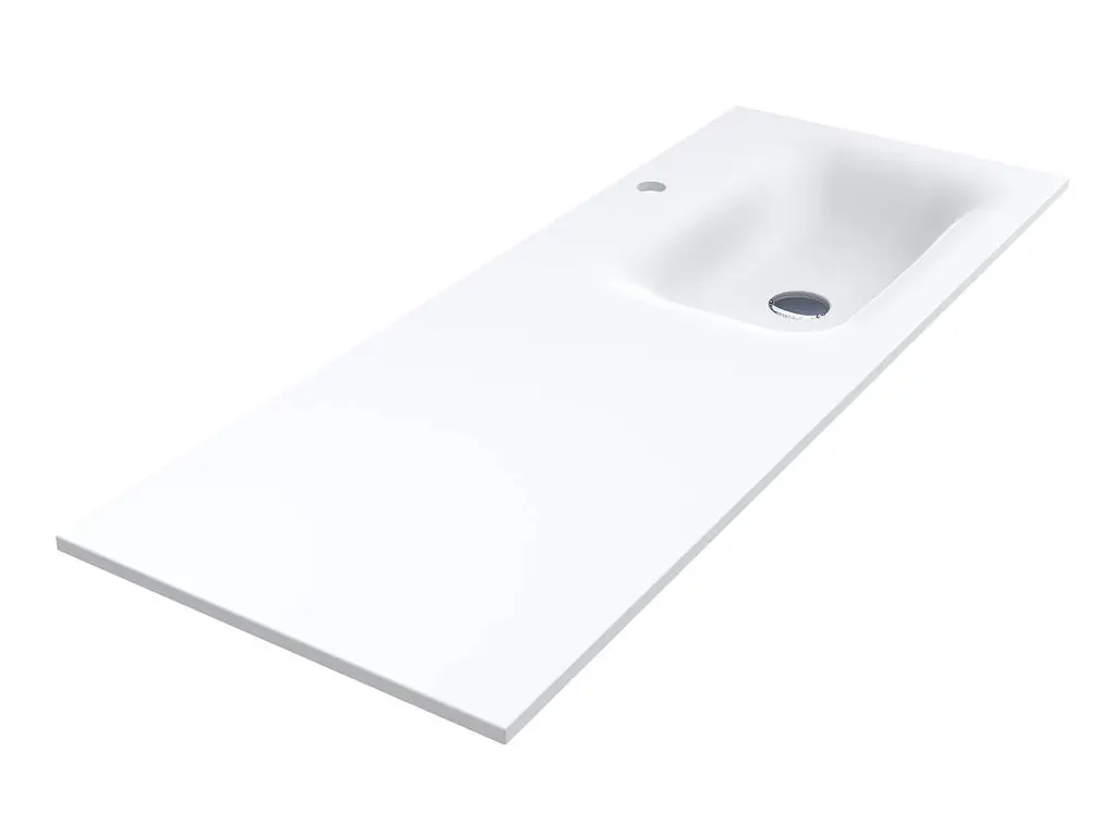 Умивальник Miraggio Jessel 1200 R mirasoft 0001587, Білий матовий - фото 4