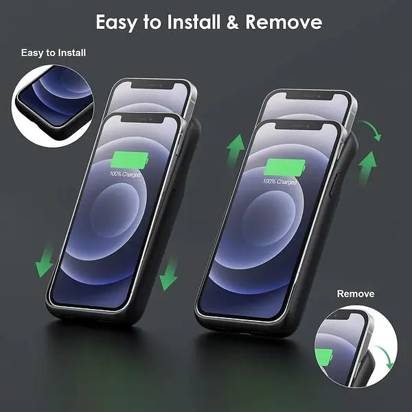 Чохол з акумулятором для iPhone 12/12Pro потужний 10800 мАг - фото 3