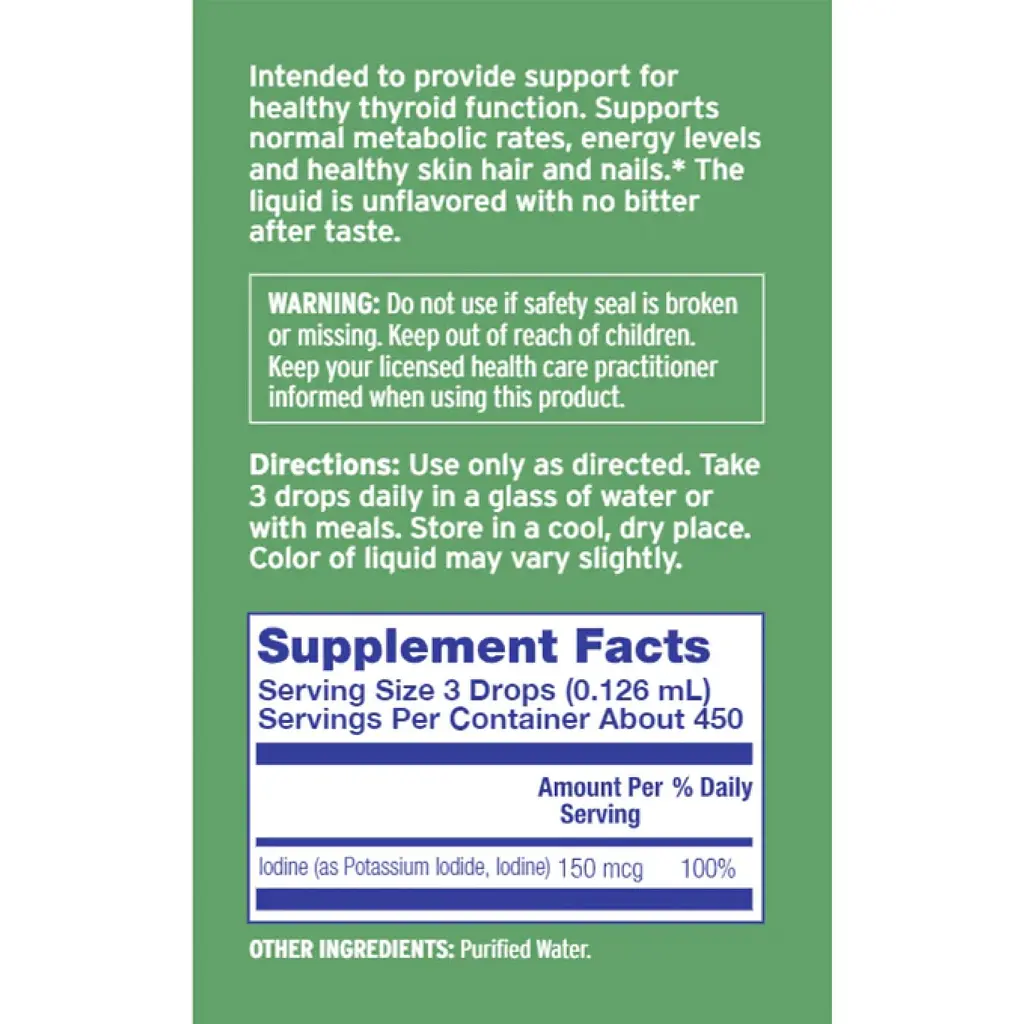 Жидкий йод Life-flo Liquid Iodine Plus 59 мл - фото 3