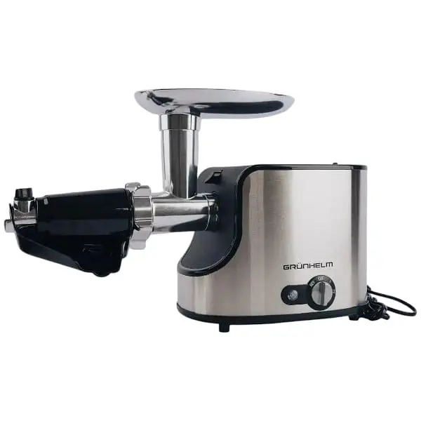 Електрична м'ясорубка Grunhelm AMG240SSJ 2400 Вт Сіра - фото 2