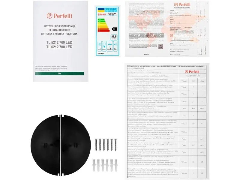 Витяжка Perfelli TL 6212 WH 700 LED - фото 11