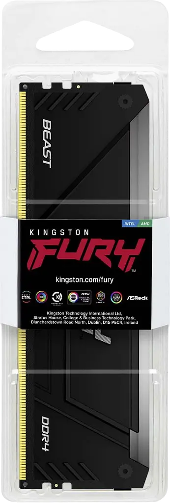 Оперативна пам'ять Kingston Fury 16GB DDR4 3200MHz Beast RGB (KF432C16BB12A/16WP) - фото 3