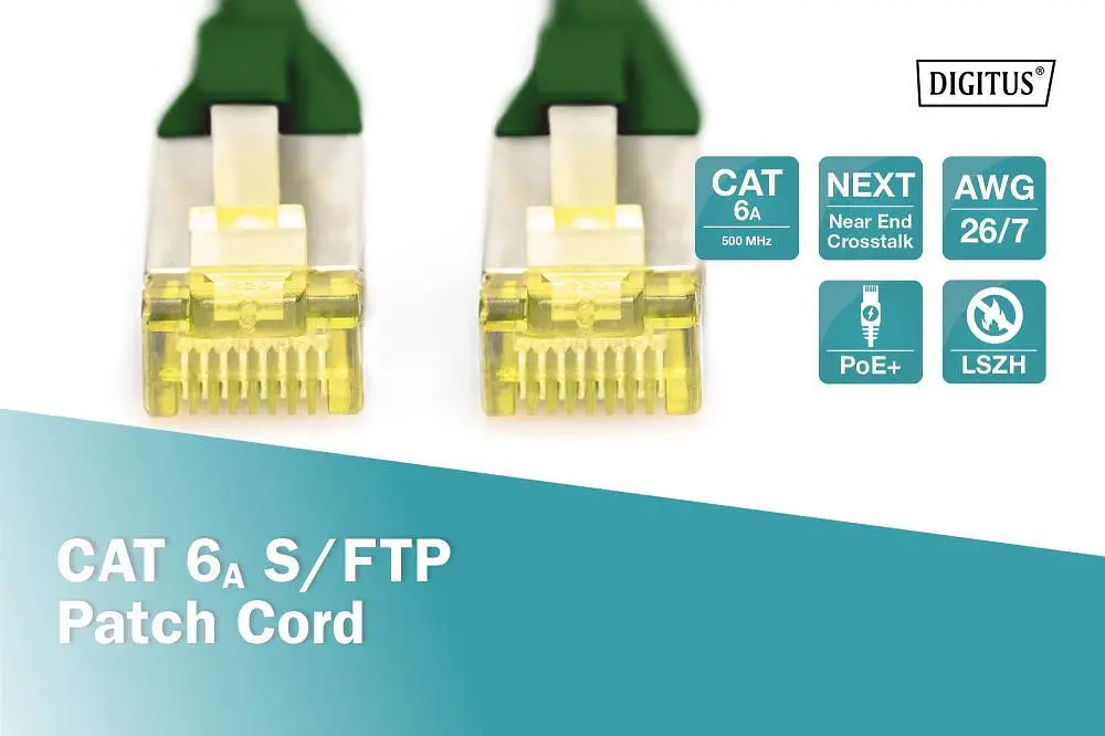 Патч-корд Assmann CAT 6A S-FTP, 7 м DK-1644-A-070/G Green - фото 3